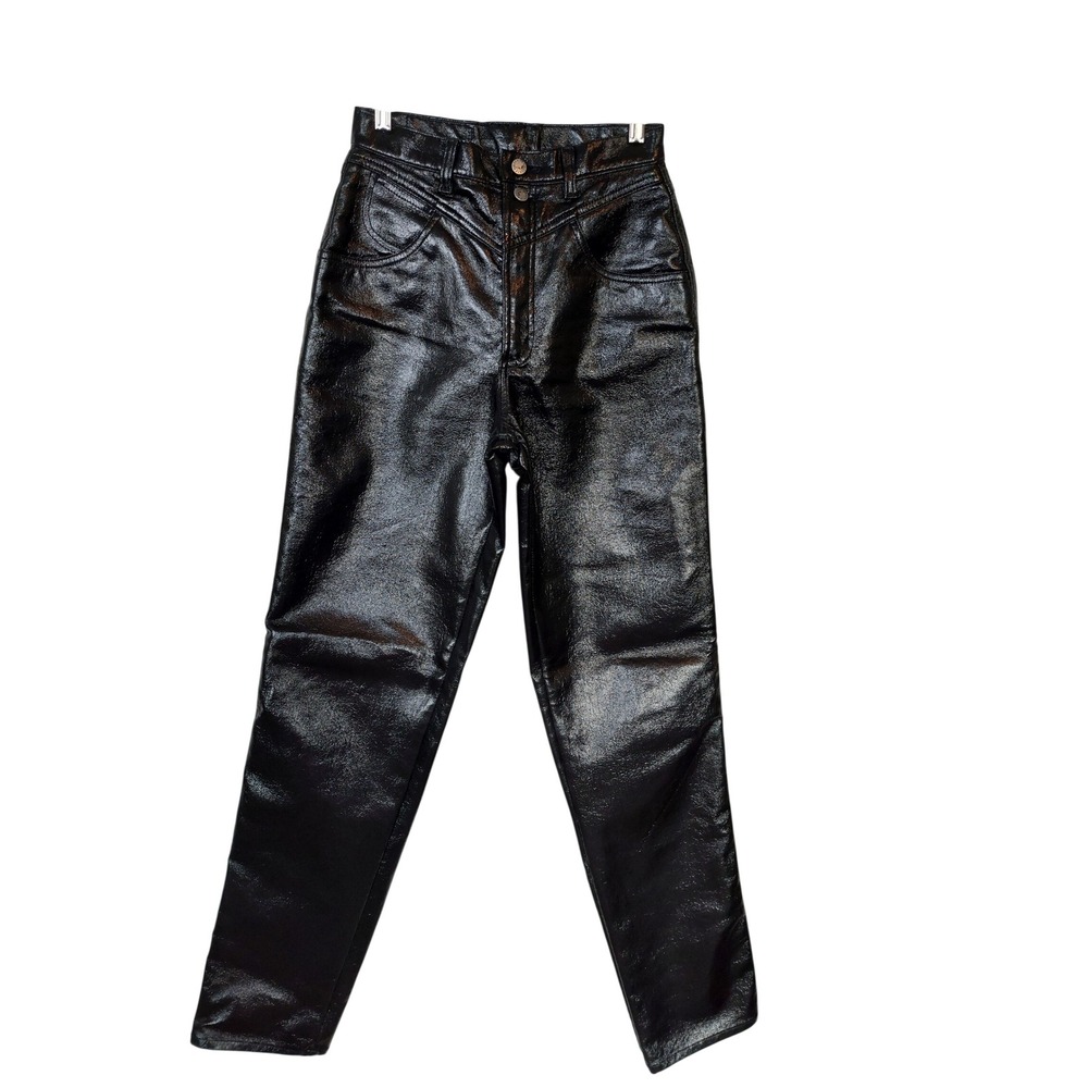 Rockies Platinum Collection Pleather High‎ Waisted Western Pants Made in USA